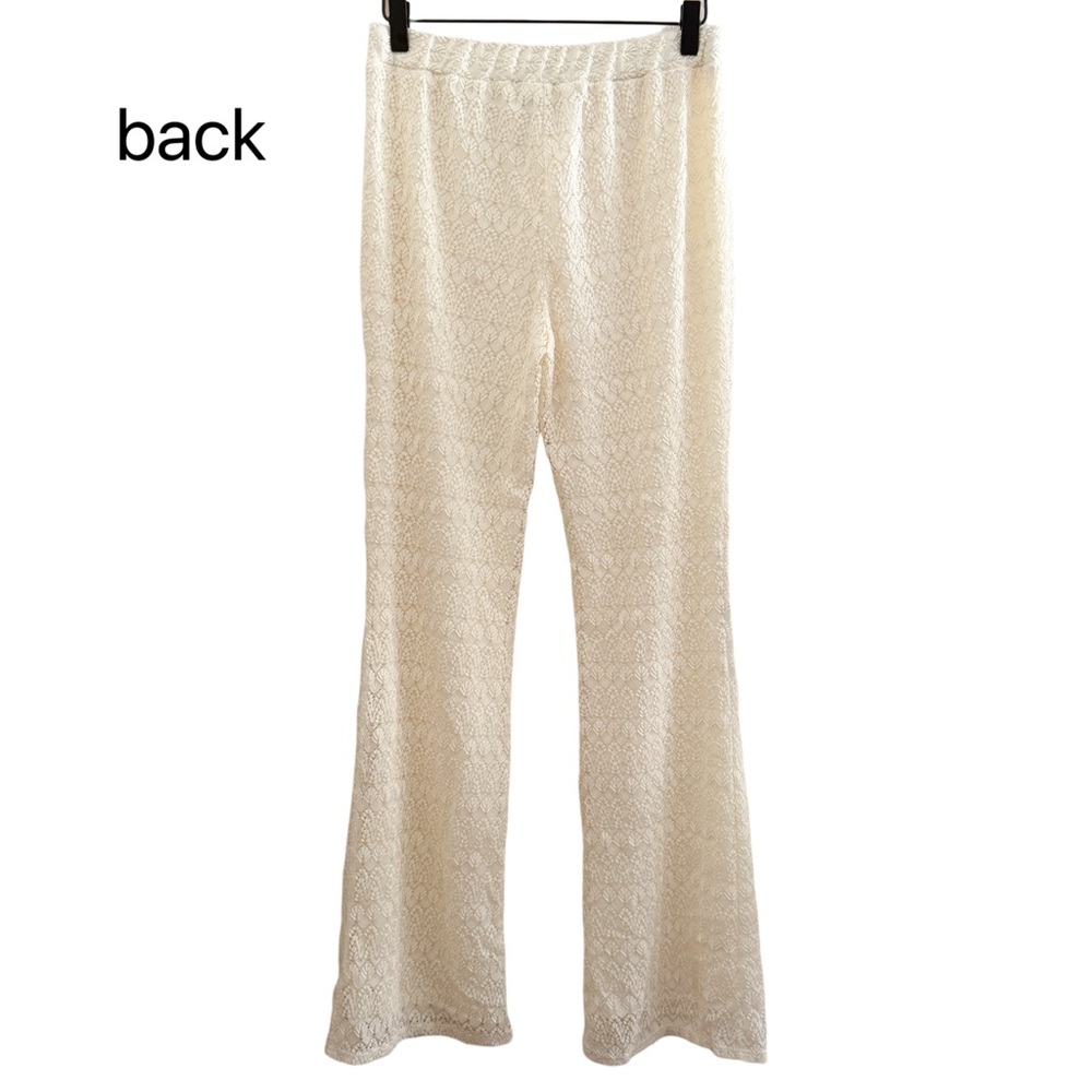 Y2k Vanity Lace Flare Pants - Picture 2 of 7